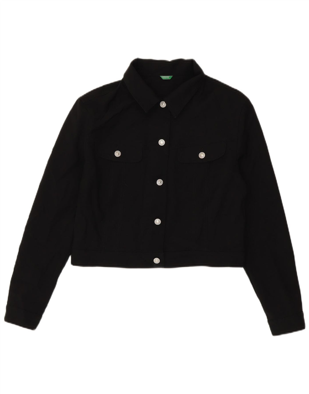 Jaqueta bomber feminina Benetton UK 14 grande poliéster preto