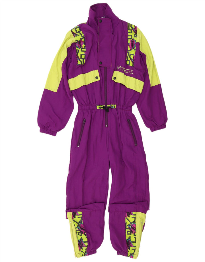 Macacão de esqui gráfico feminino Sportful IT 44 bloco colorido roxo médio