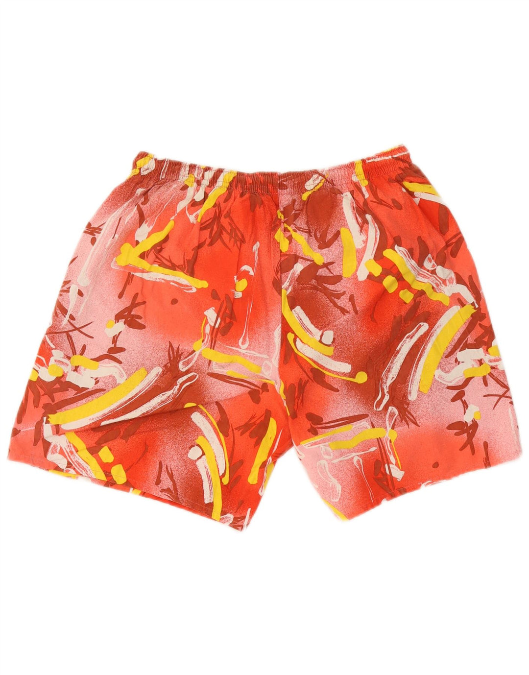 Shorts de natação vintage masculino abstrato Padrão IT 52 XL algodão vermelho