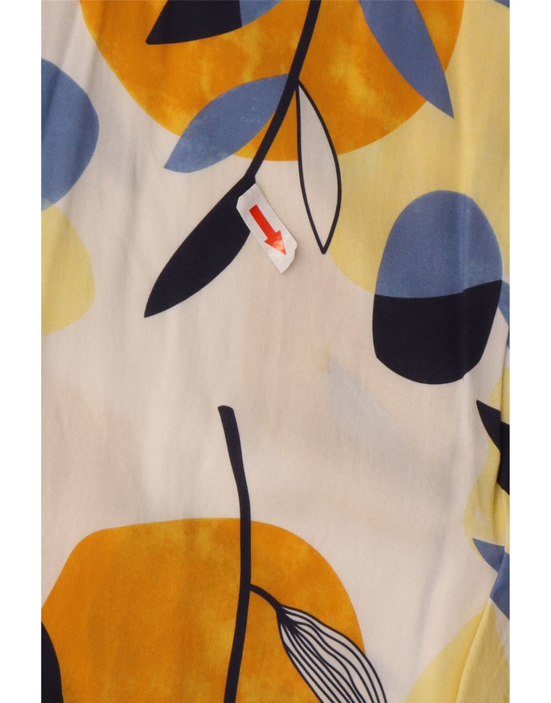 Camisa masculina vintage de manga curta 2XL Viscose floral multicolorida