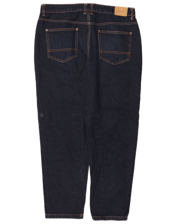 Jack Wills Mens Tapered Jeans W34 L28 Azul Marinho Algodão