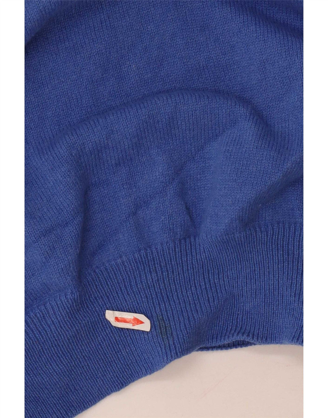 Suéter masculino Fred Perry com zíper e gola em lã azul médio