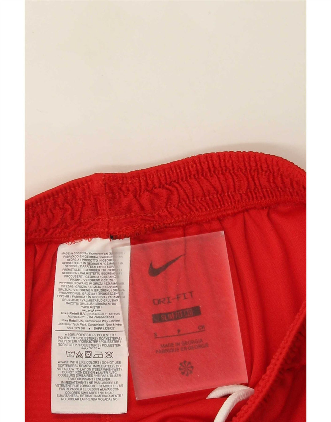 Nike Mens Dri Fit Slim Fit Sport Shorts Pequeno Poliéster Vermelho