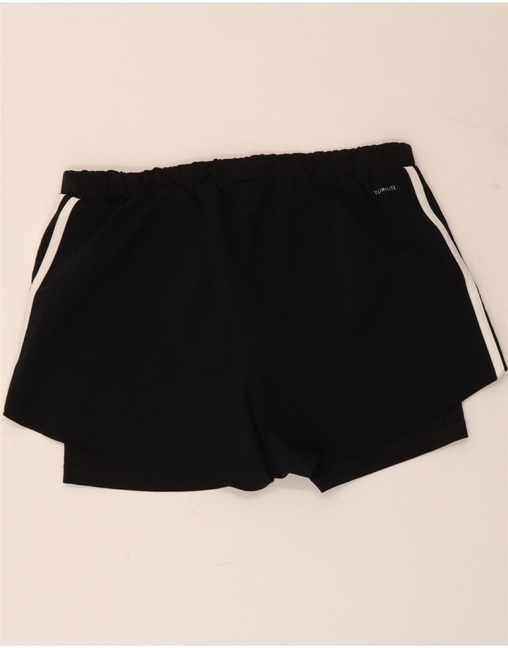 ADIDAS Womens Climalite Sport Shorts UK 8/10 Pequeno Poliéster Preto