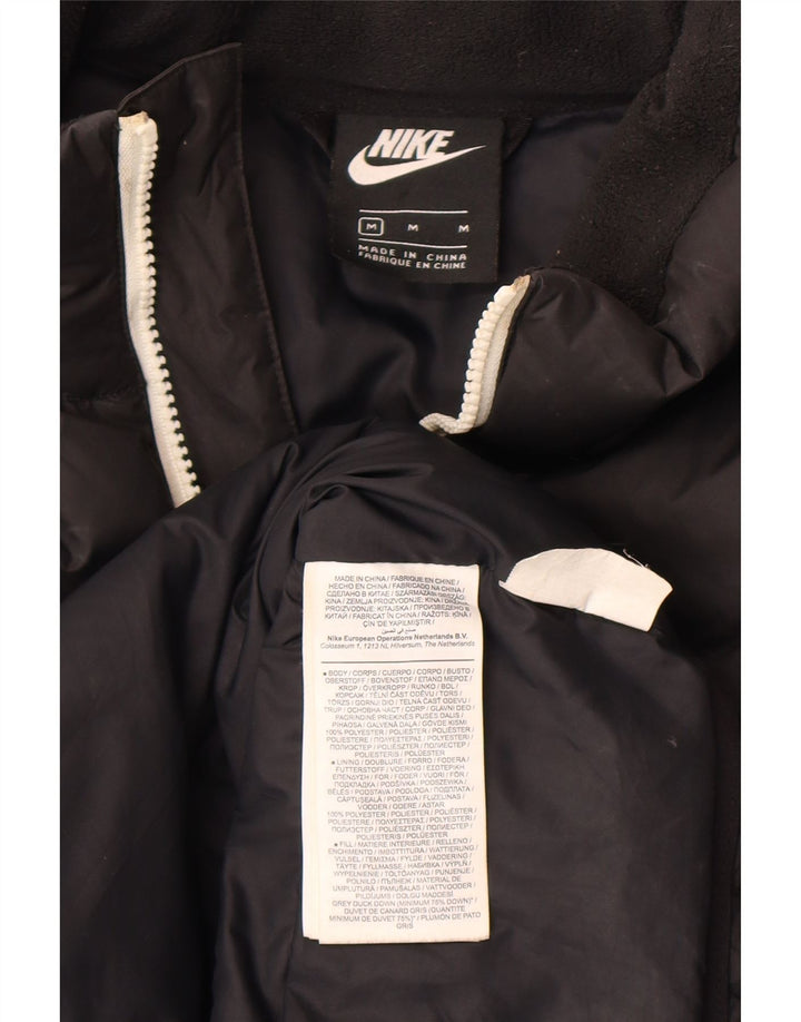 Colete acolchoado masculino Nike UK 38 poliéster preto médio