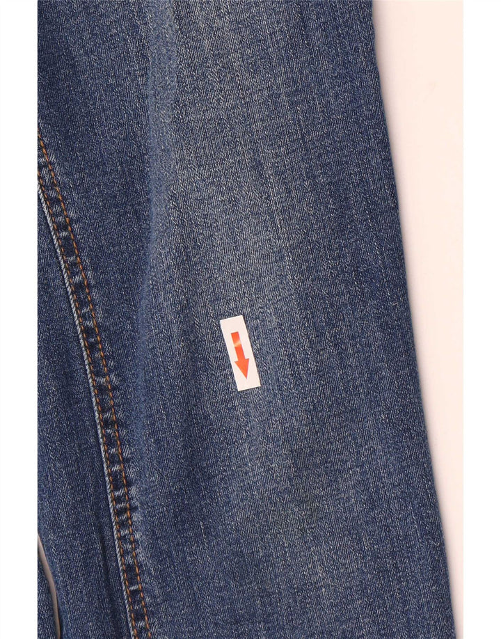 Desigual Jeans Bootcut Feminino EU 38 Médio W28 L27 Azul Floral Algodão