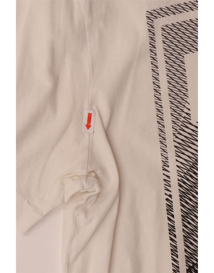 Camiseta masculina PUMA Graphic Top Médio Branco