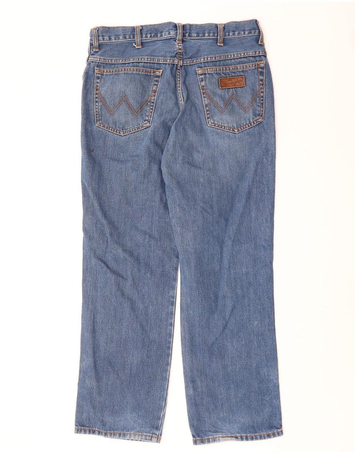 Wrangler Masculino Ohio Straight Jeans W34 L30 Azul Algodão