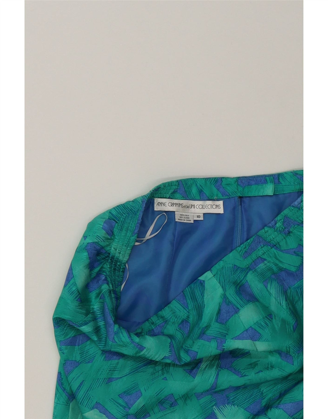 ANNE CRIMMINS Womens Pencil Skirt US 10 Large W32  Turquoise Vintage Anne Crimmins and Second-Hand Anne Crimmins from Messina Hembry 
