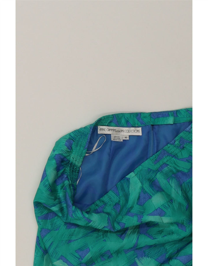 ANNE CRIMMINS Womens Pencil Skirt US 10 Large W32  Turquoise Vintage Anne Crimmins and Second-Hand Anne Crimmins from Messina Hembry 