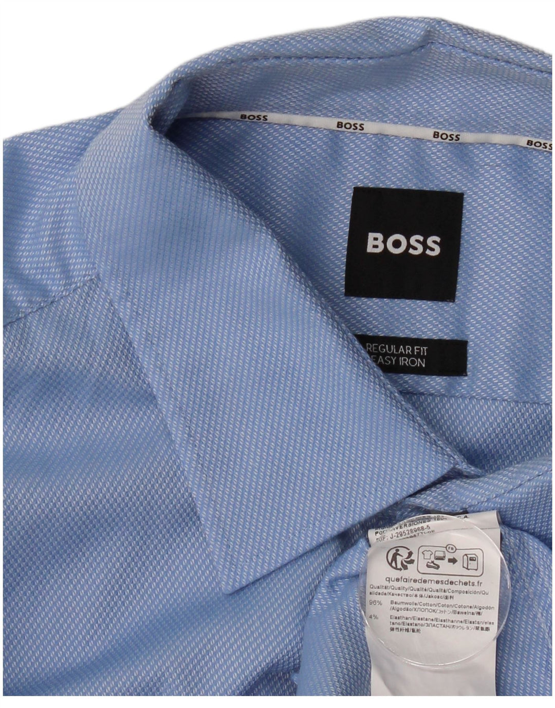 Camisa masculina regular fit HUGO BOSS XL algodão azul
