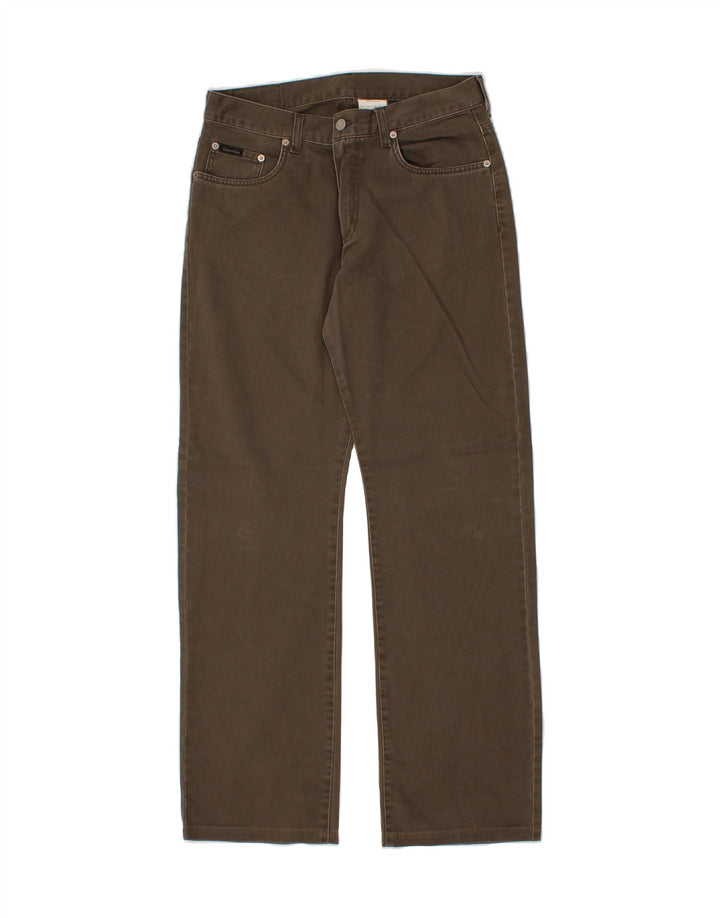Calça jeans reta masculina CALVIN KLEIN W32 L31 algodão cáqui