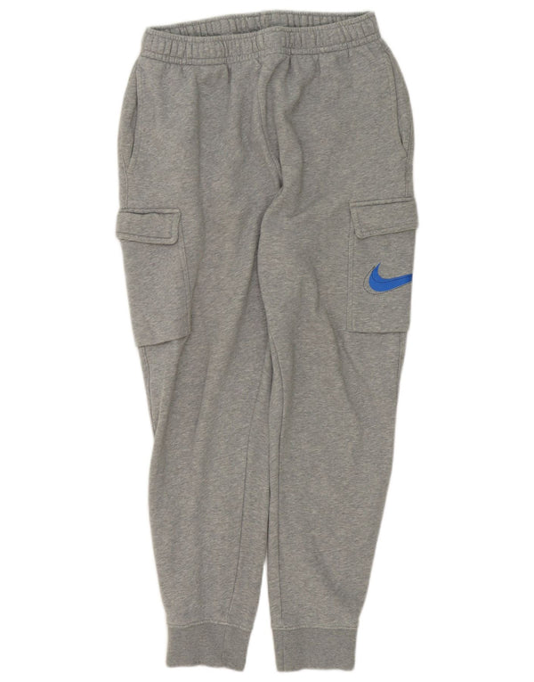 Calça de treino Nike masculina Graphic Cargo Joggers cinza médio manchado