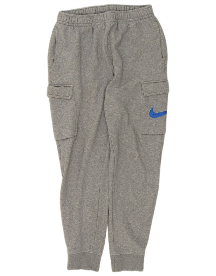 Calça de treino Nike masculina Graphic Cargo Joggers cinza médio manchado