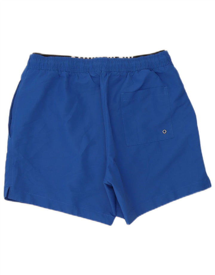 Shorts de natação masculino Calvin Klein gráfico azul médio poliéster