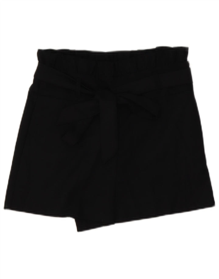 Calça feminina Zara Trafaluc cintura alta pequena W26 poliéster preto