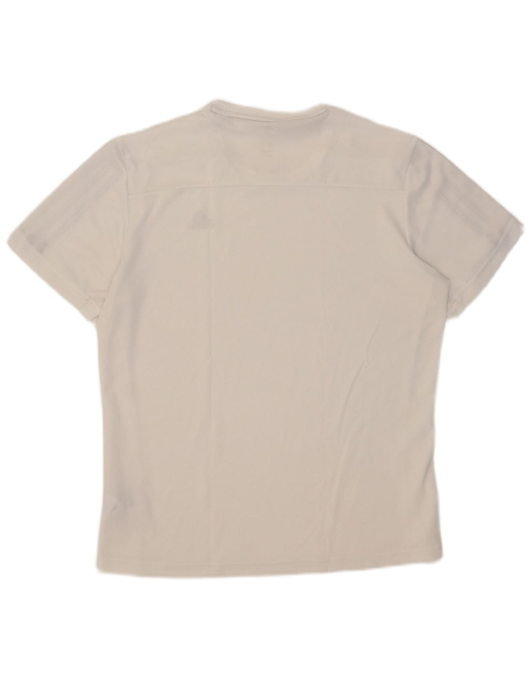 Adidas Mens Climalite Camiseta Top Médio Poliéster Branco