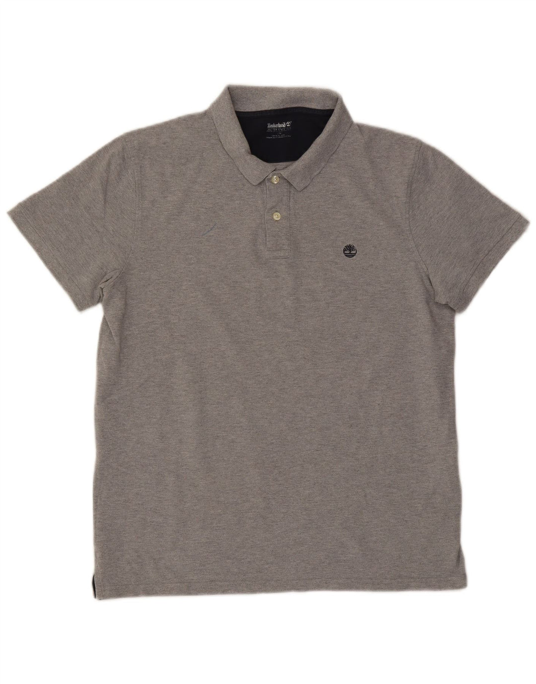Camisa polo masculina Timberland grande algodão cinza