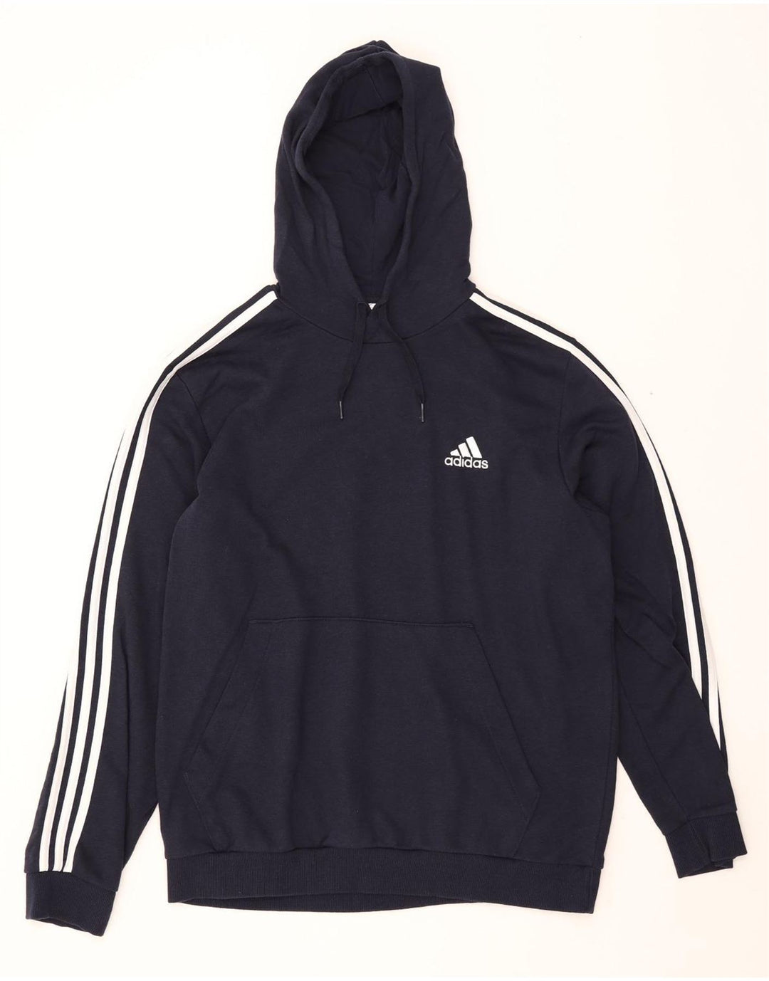 Adidas Mens Hoodie Jumper XL Azul Marinho Algodão