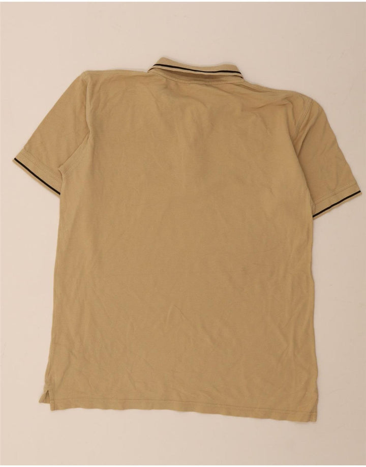 Camisa polo masculina Fila XL algodão listrado bege