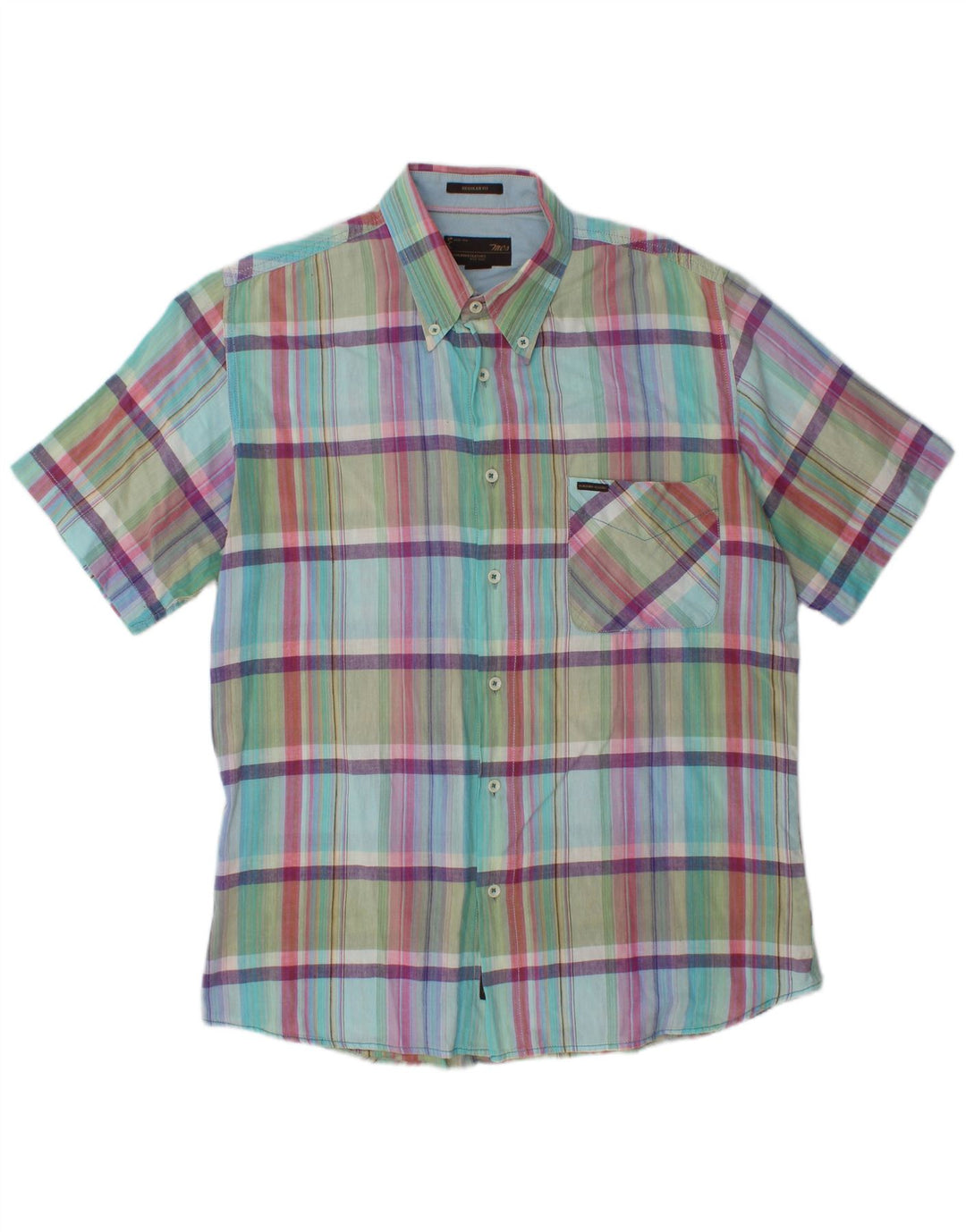 Camisa masculina MARLBORO CLASSICS regular fit grande xadrez multicolorida