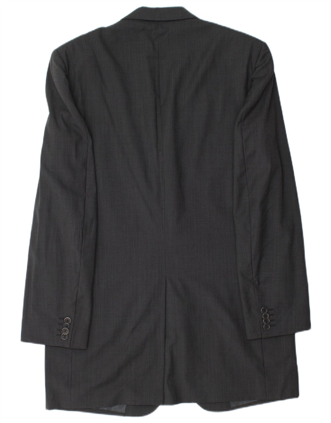 Jaqueta blazer masculina Carlo Pignatelli com 3 botões IT 50 grande lã virgem cinza