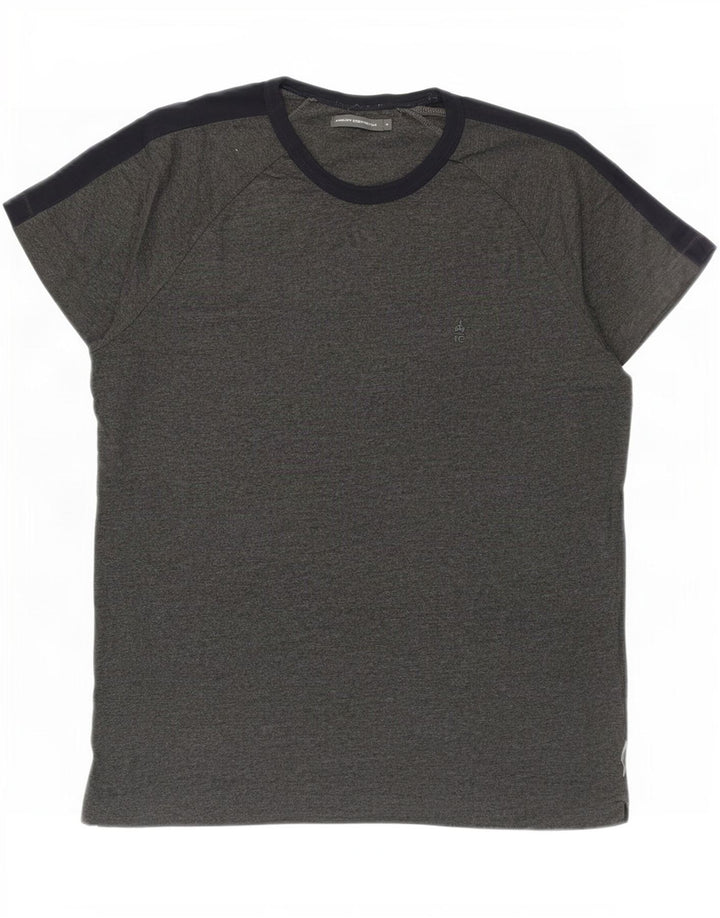 Camiseta masculina French Connection Top XL cinza colorblock algodão