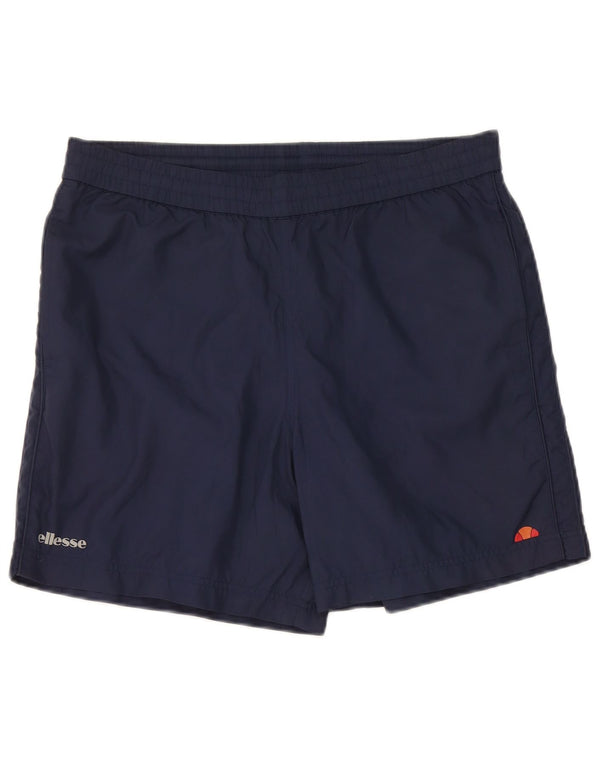 Shorts esportivos masculinos Ellesse poliéster azul marinho grande