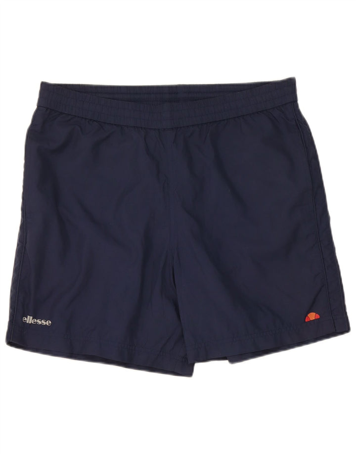 Shorts esportivos masculinos Ellesse poliéster azul marinho grande