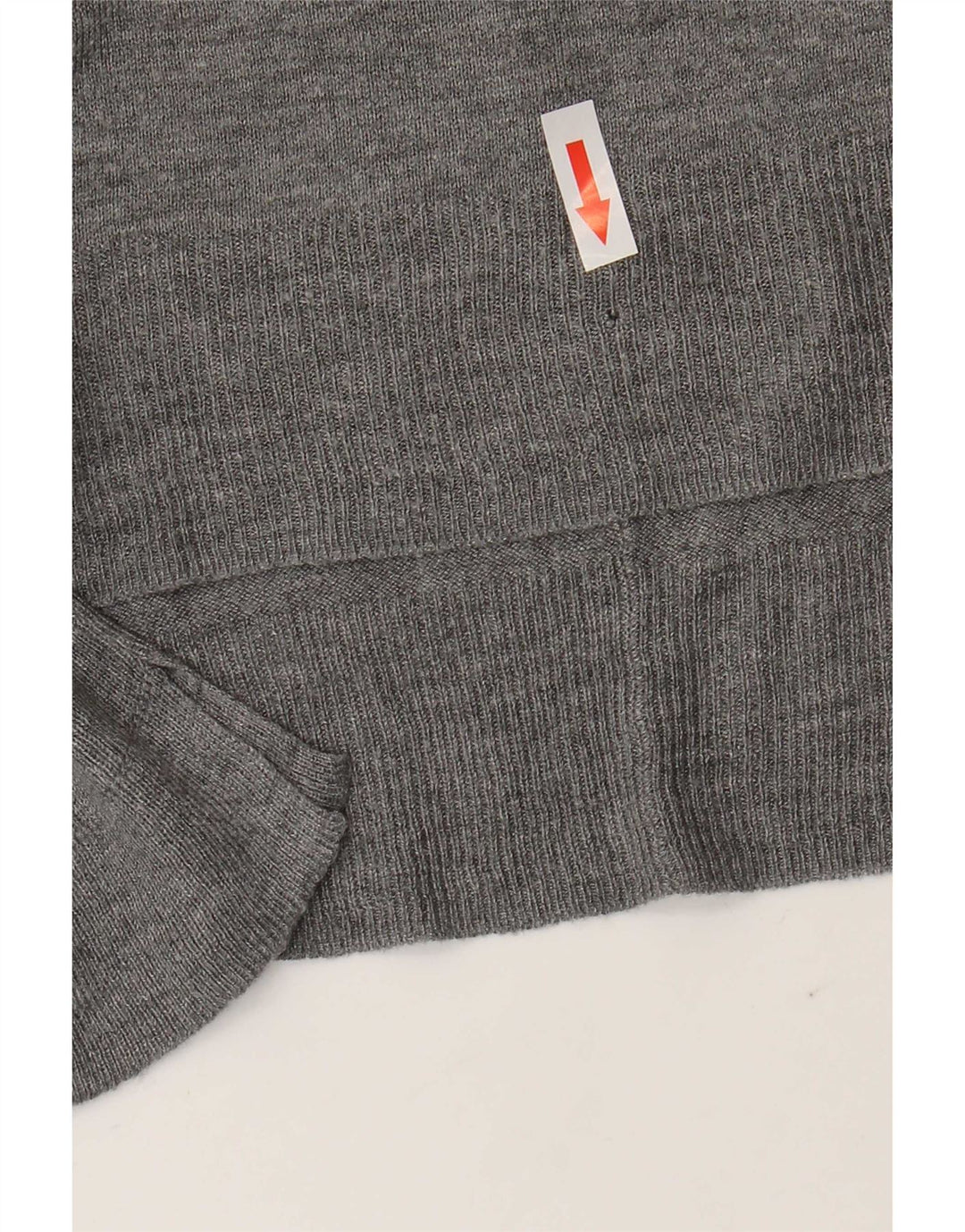 Suéter feminino Zara com gola canoa UK 14 cinza médio