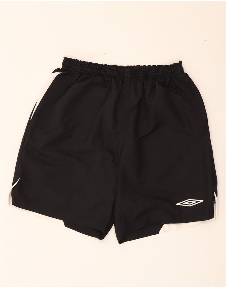 Umbro Mens Sport Shorts Grande Poliéster Colorblock Preto