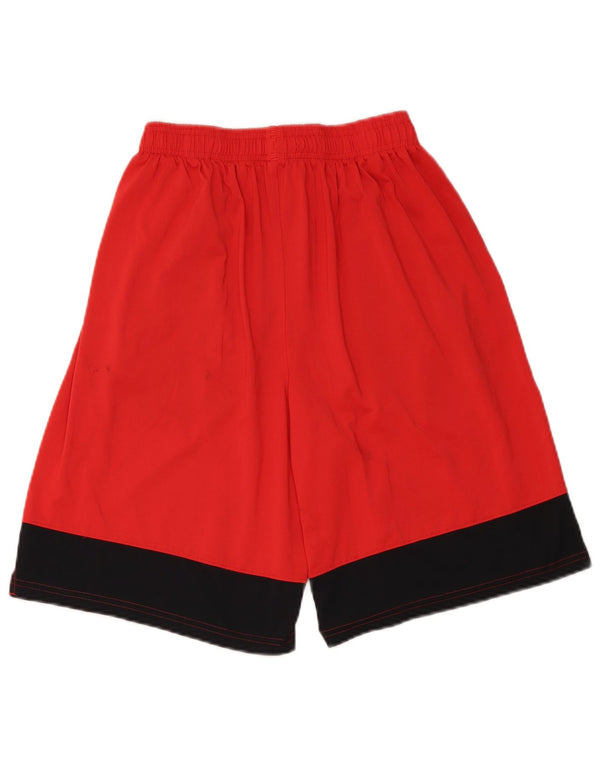 UNDER ARMOUR Mens Sport Shorts Médio Poliéster Colorblock Vermelho