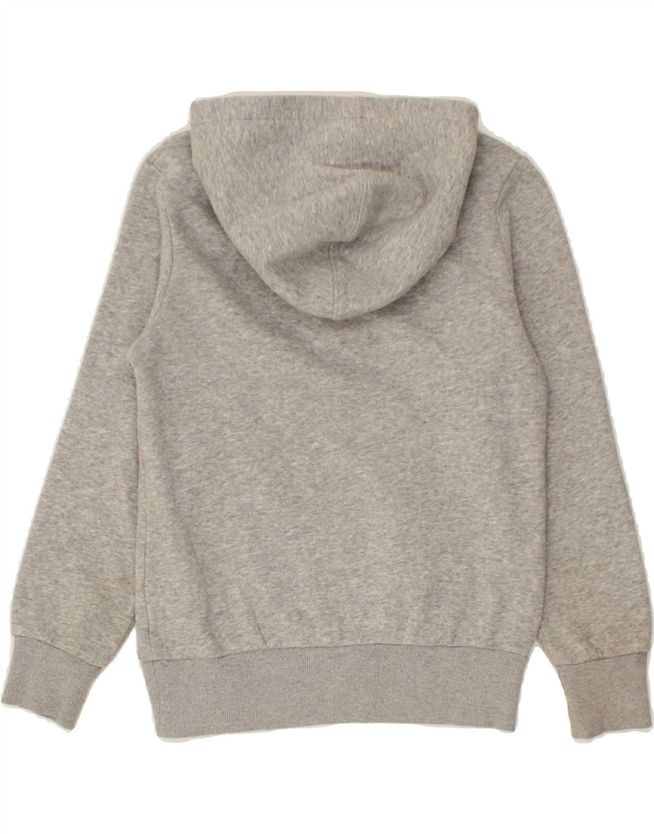 LEVI'S Girls Graphic Hoodie Jumper 8-9 Years Small Grey Cotton Vintage Levi's and Second-Hand Levi's from Messina Hembry 