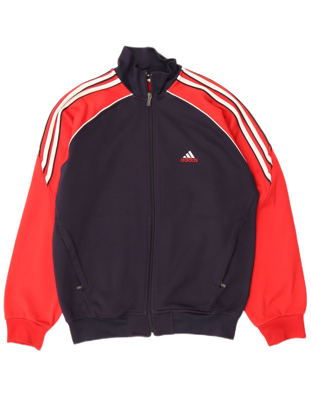 Adidas Mens Climawarm Tracksuit Top Jacket Pequeno Azul Marinho Colorblock