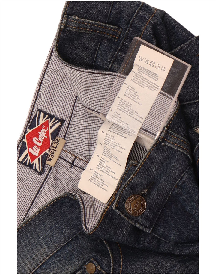 Jeans retos masculinos Lee Cooper W36 L32 algodão azul