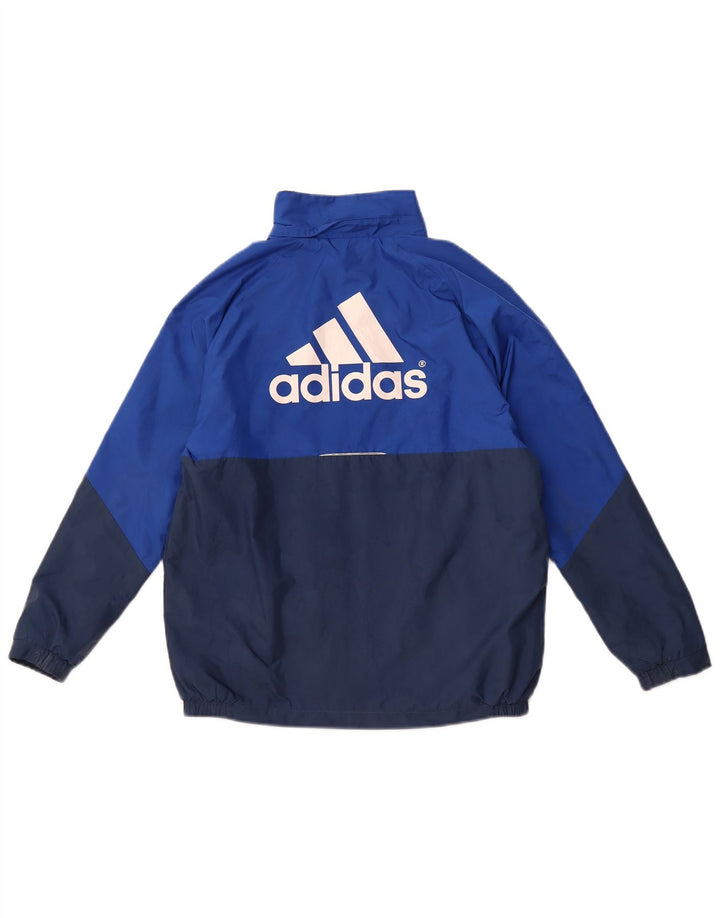 ADIDAS Meninos Clima Proof Tracksuit Top Jacket 11-12 Anos Azul Marinho