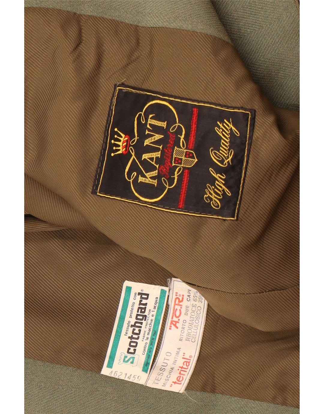 Sobretudo masculino vintage UK 36 pequeno verde Terital clássico
