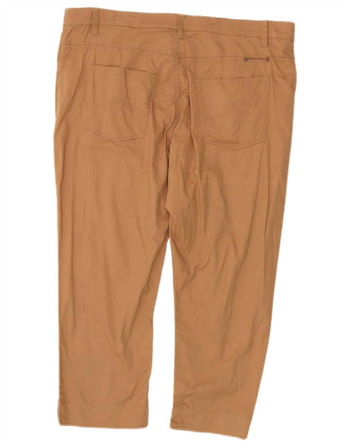 Calça cortada feminina Marlboro Classics W38 L24 algodão marrom