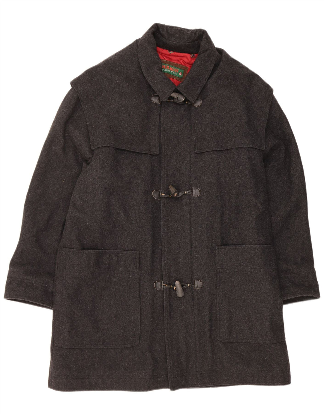 Casaco Duffle Masculino Ouragan EU 54 2XL Lã Cinza