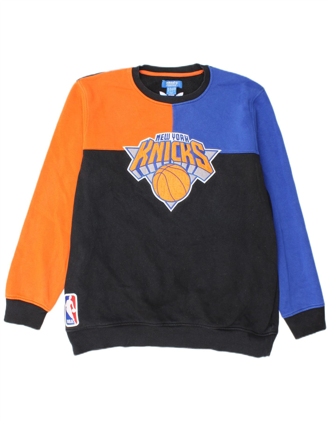ADIDAS Mens New York Knicks Moletom Jumper XL Multicolorido Colourblock