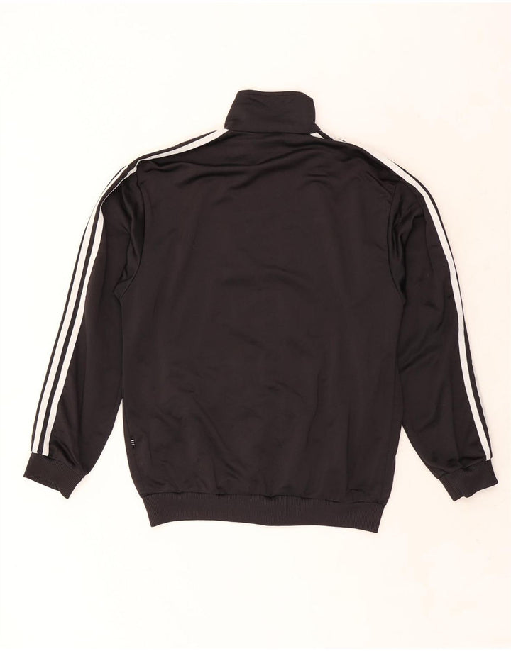 ADIDAS Mens Tracksuit Top Jacket UK 34/36 Pequeno Poliéster Preto