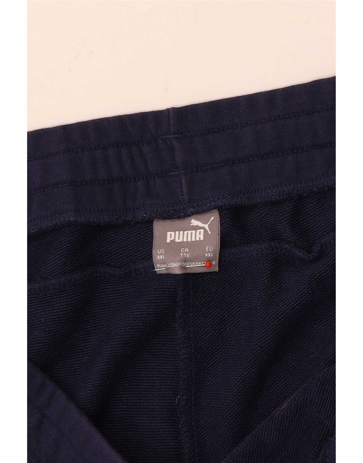 Calça de treino masculina Puma Joggers 2XL azul marinho