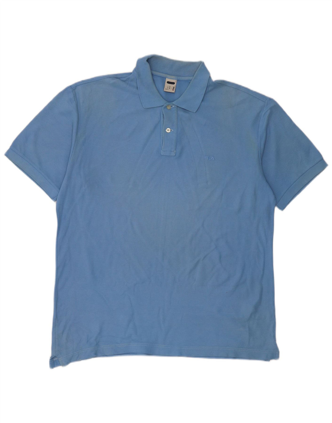 Camisa polo masculina FILA grande algodão azul