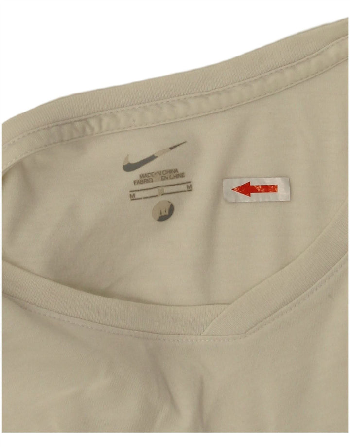 Nike Mens Roger Federer Graphic Camiseta Top Médio Algodão Branco