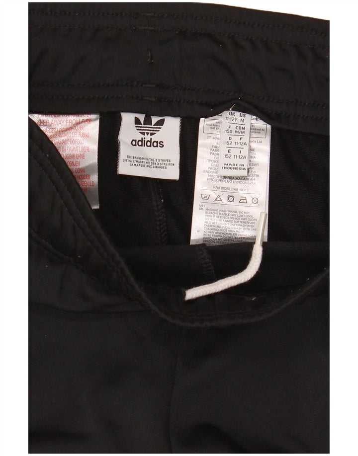 Adidas meninos calças de treino joggers 11-12 anos preto poliéster
