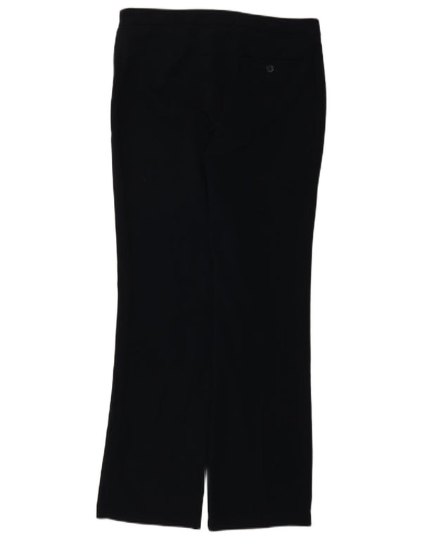 Calça casual feminina Marks & Spencer Reino Unido 12 médio W32 L30 azul marinho
