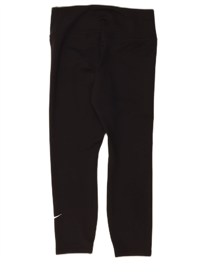 Leggings Nike Dri Fit Capri UK 12 Médio Preto Poliéster