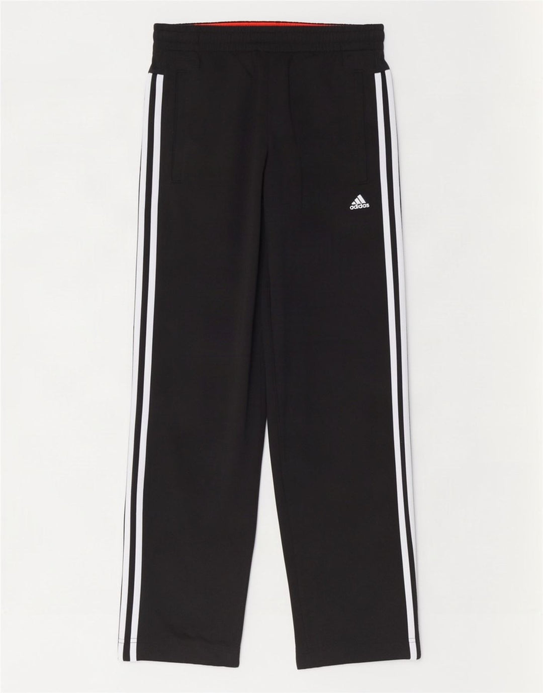 Calças de treino masculinas Adidas UK 36/38 poliéster preto pequeno