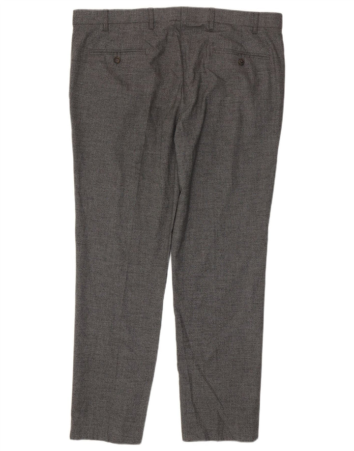 Calça Chino Masculina Slim Marks & Spencer W38 L31 Poliéster Cinza