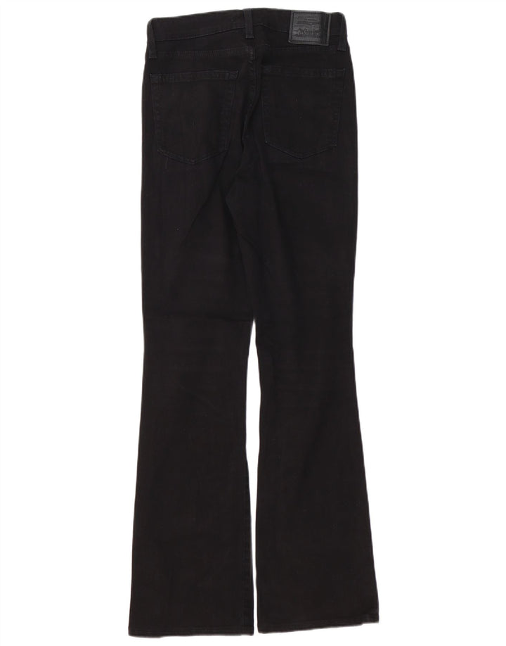 Calça jeans feminina LEVI'S 725 cintura alta bootcut W27 L30 algodão preto